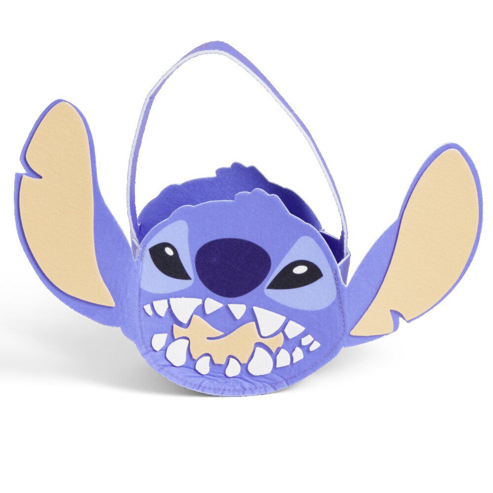 Seau à bonbons Halloween Disney Stitch bleu