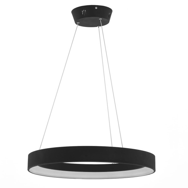 Lampa wisząca Regallo czarno-biała LED 1x38W Ciepła biel 2200lm Italux