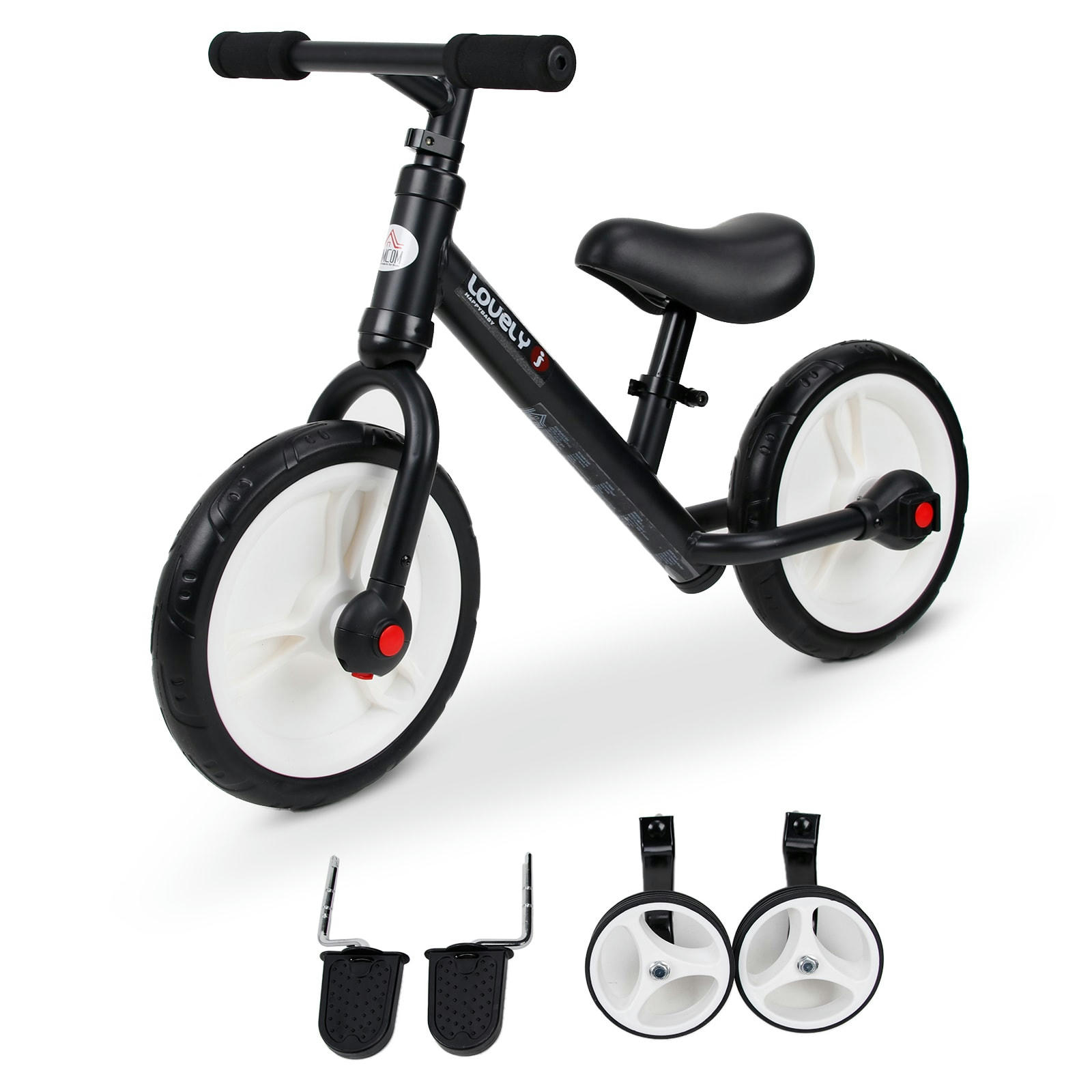 - Vélo draisienne enfant roulettes & pédales amovibles selle réglable