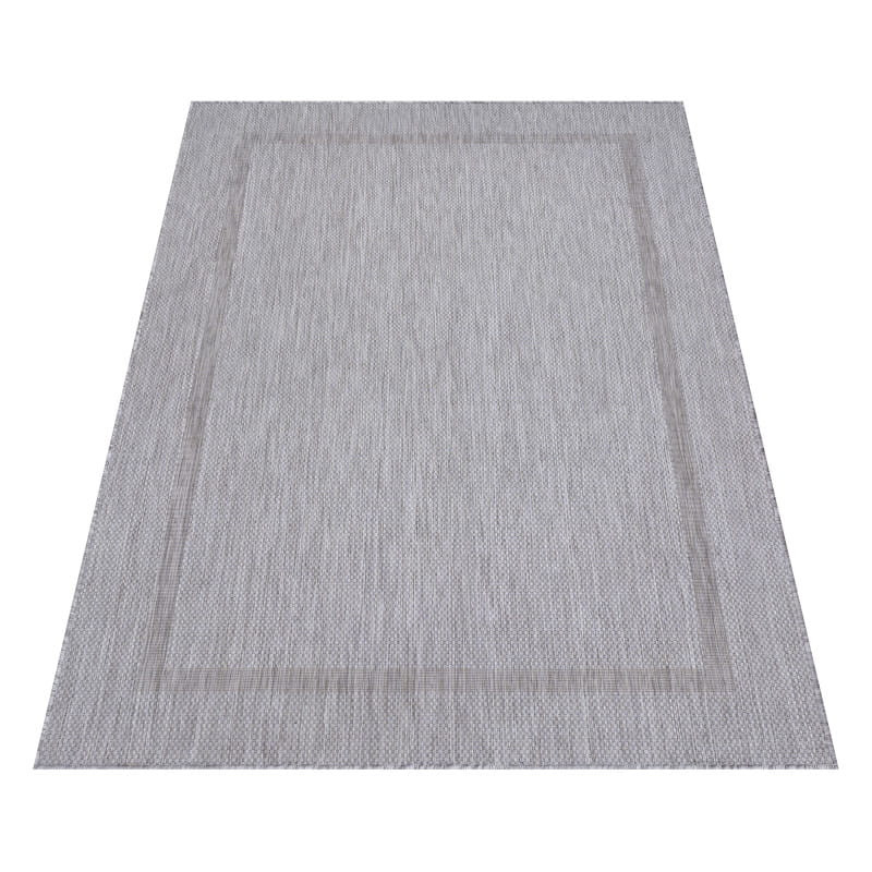 Dywan zewnętrzny Relax ramka srebrny 60 cm x 100 cm