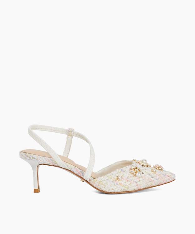 Dyana Multi - Embellished Boucle Open Courts