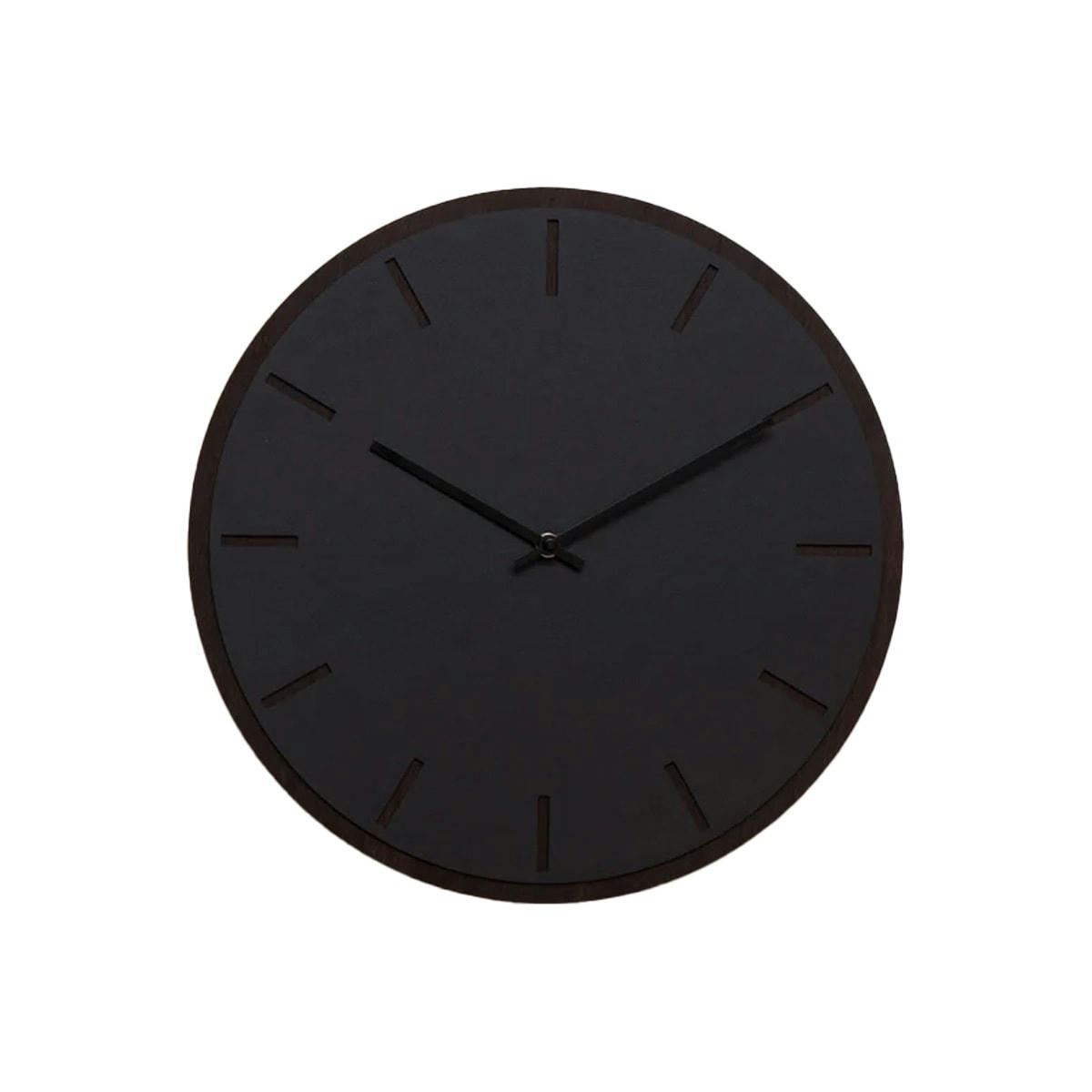 - Horloge murale en linoléum noir D28cm