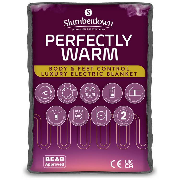 Slumberdown Perfectly WarmLuxury Electric Blanket - Single