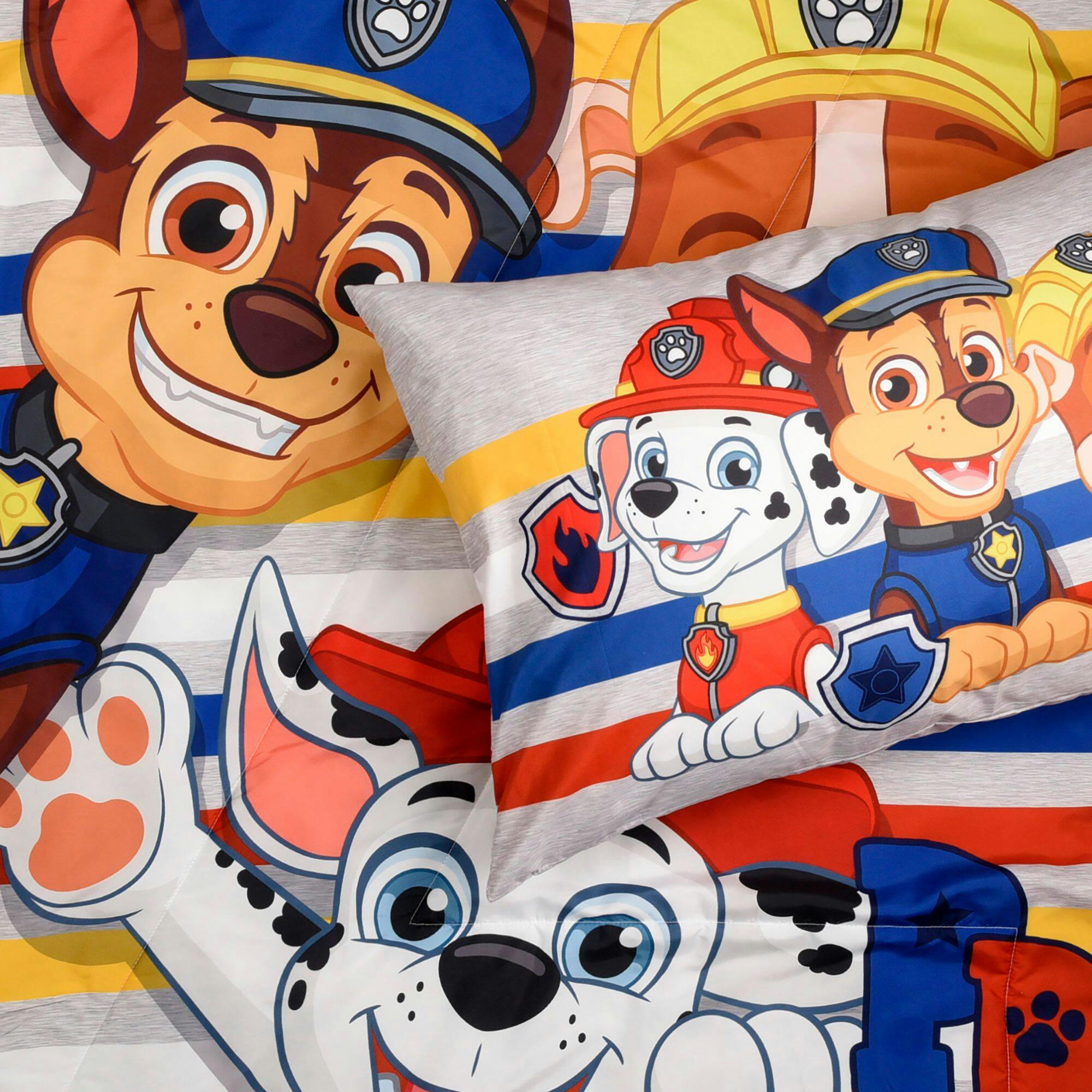 Nemcor Paw Patrol 2-Piece Toddler Reversible Comforter Set