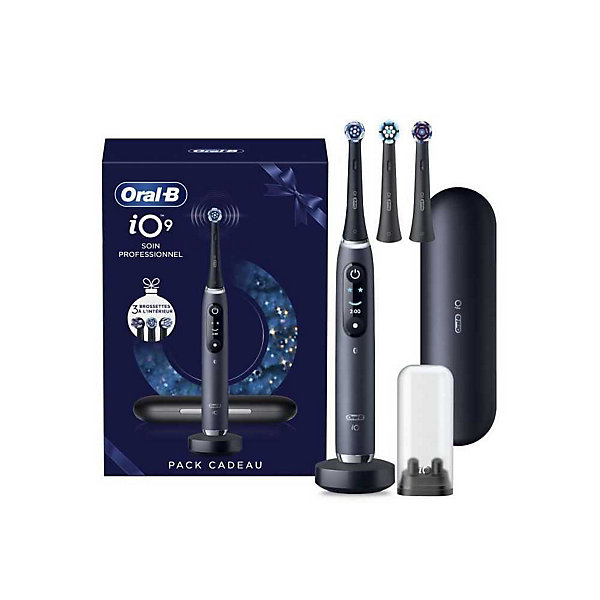 Brosse a dents electrique ORAL B iO 9 XMAS Edition noir oscillo-rotatif