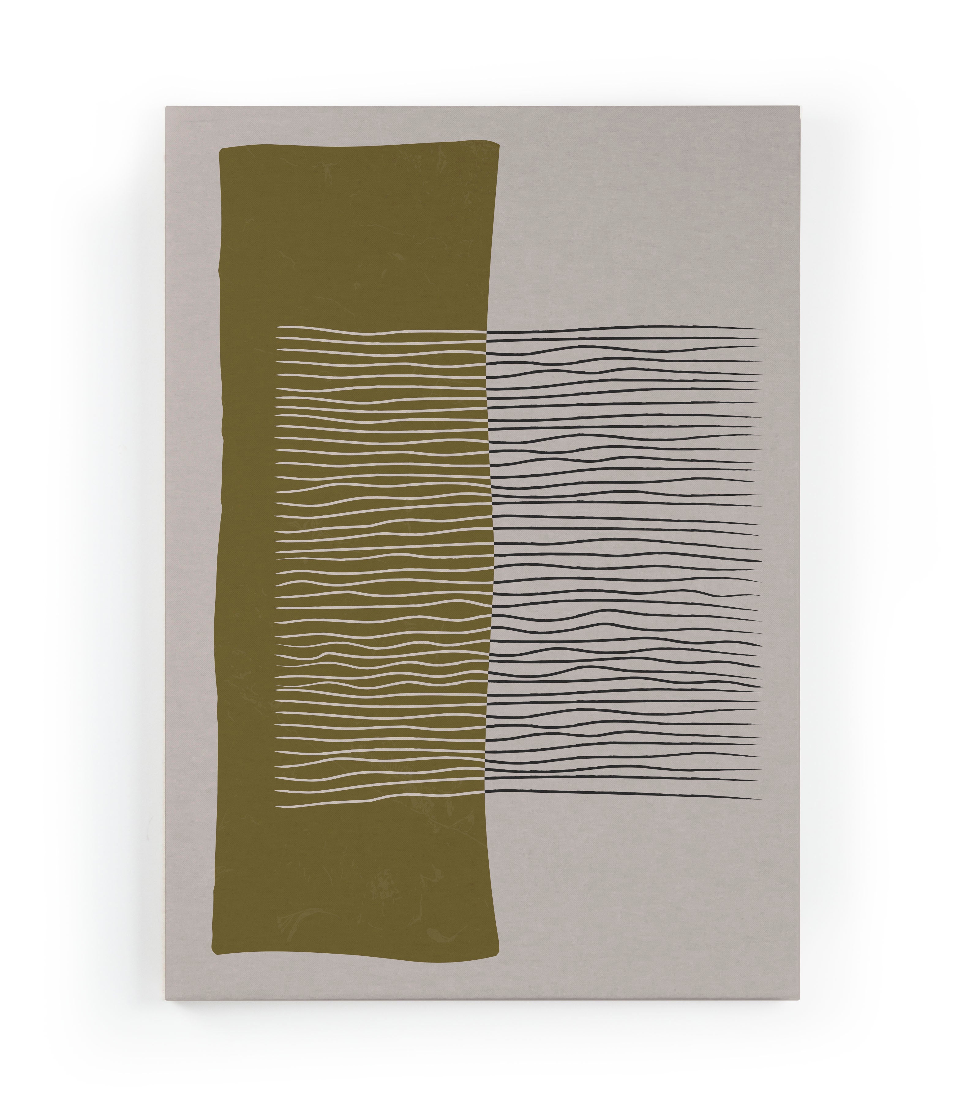 Canvas 60x40 Afdruk Groen Geometrisch