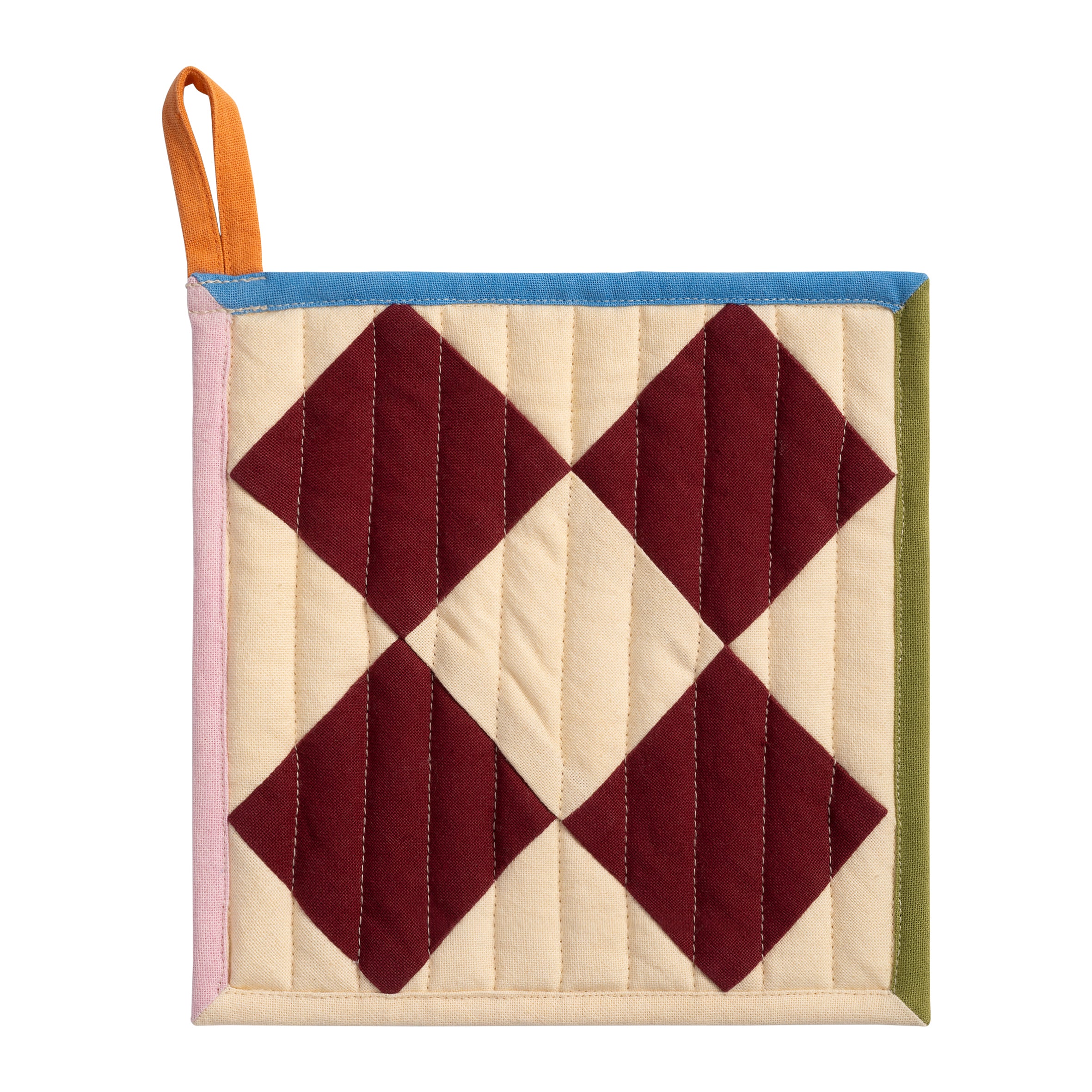 &k amsterdam Stitch Pannenlap - Check