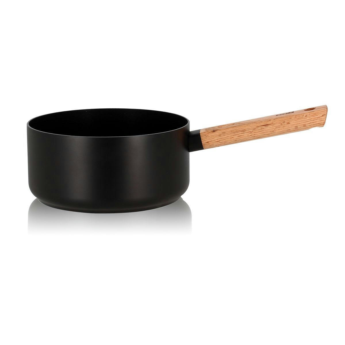 ECTOR - Casserole en aluminium et poignée en bois Ø20cm - compatible induction