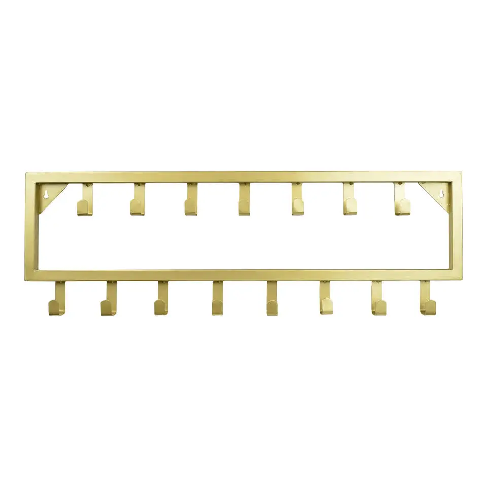 LOFT42 Bono Kapstok �?Goud �?Metaal �?15 haken - 80x26x4