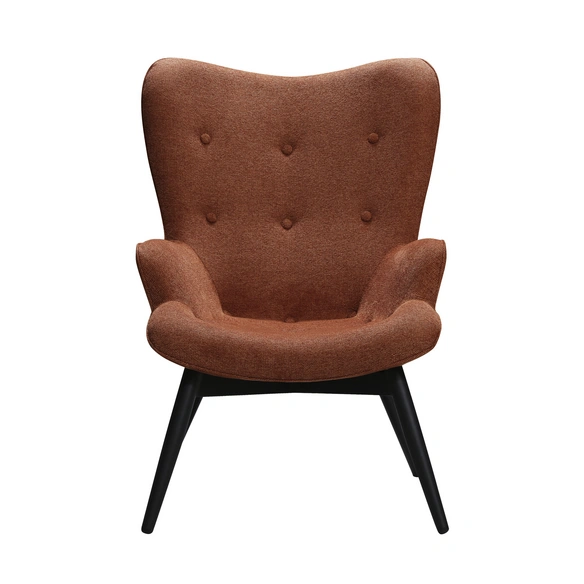 Sessel, Höhe: 92 cm, kupferfarben/schwarz