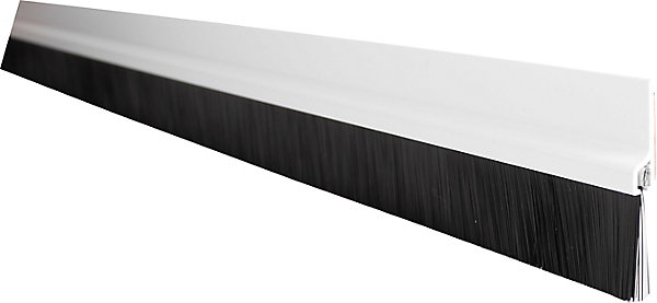 Bas de porte pvc brosse blanc ép.25 mm L.100 cm