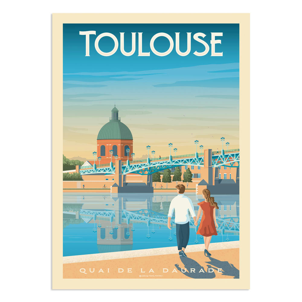 - Affiche Toulouse  30x40 cm