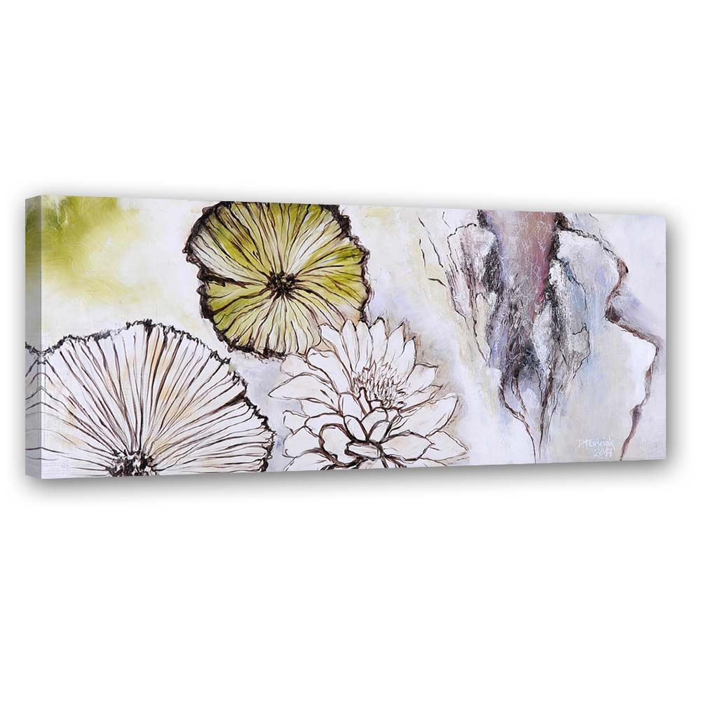 Feeby Obraz na płótnie Panorama z kwiatów 90x30