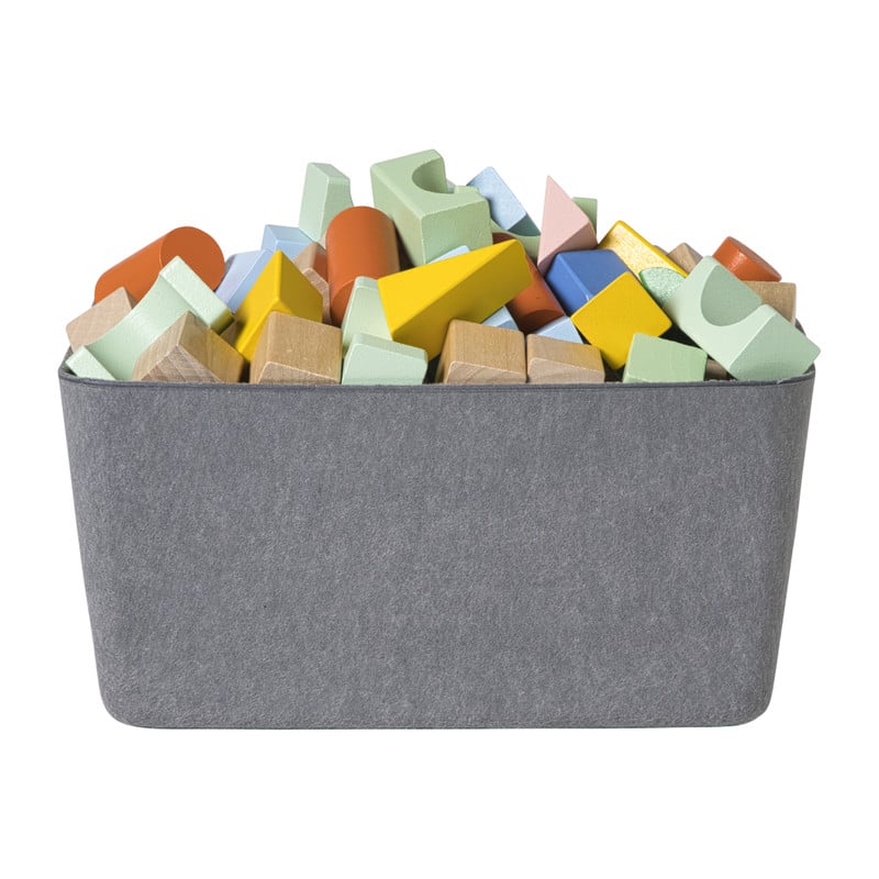 Mand vilt groot - grijs - 14x29x23 cm