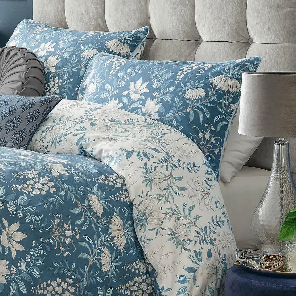 Laura Ashley Parterre Dekbedovertrek - Bloemen - Lits-Jumaux 230x220cm