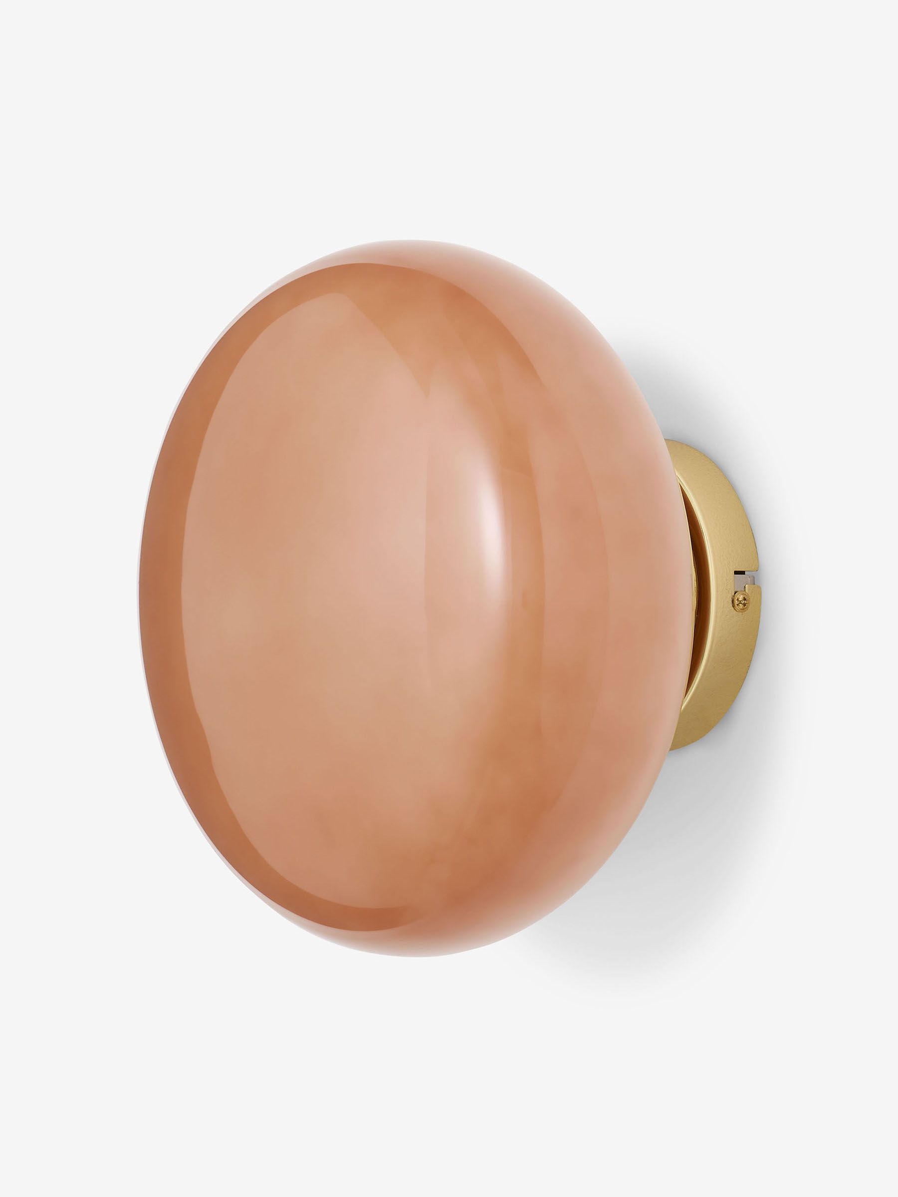 Adrianne Glass Wall Light in Pink