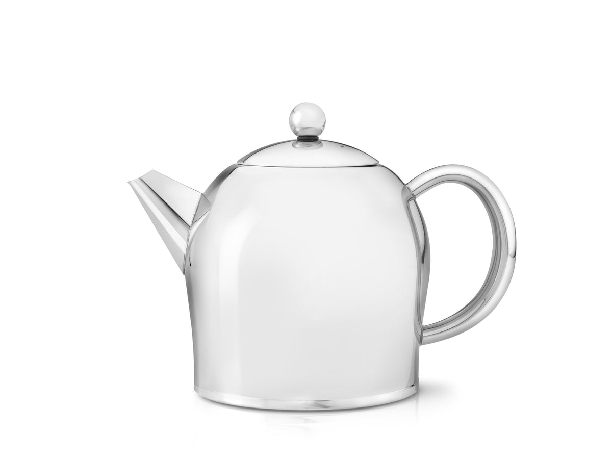 Bredemeijer - Dubbelwandige theepot Minuet Santhee - 1 liter - RVS - Glans