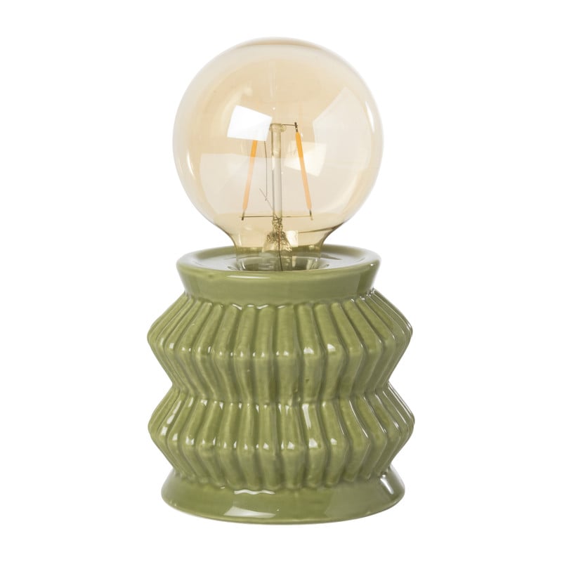 Tafellamp geometrisch - groen - &Oslash;10x17.5 cm