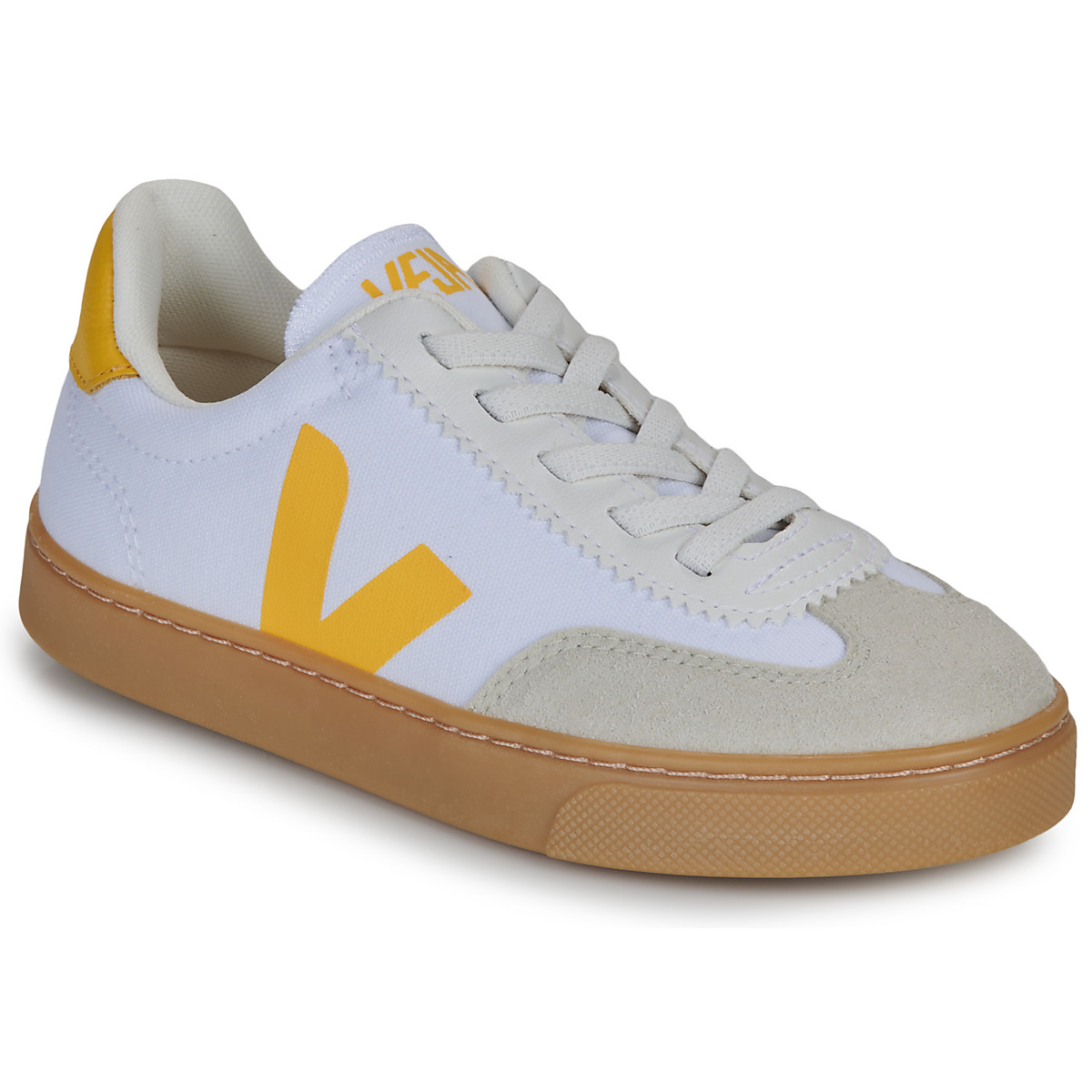 Veja - SMALL VOLLEY - White / Yellow