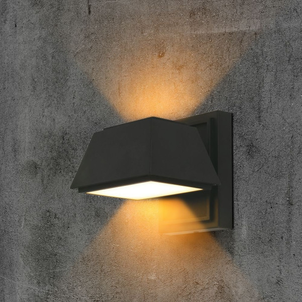 Kinkiet zewnętrzny VT-1192 3000K czarny LED 1x15W 1950lm IP65 V-TAC