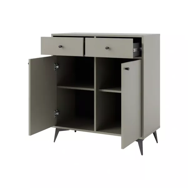 Komoda z szufladami do salonu Sakai 1 2F 2S T826 Eukaliptus
