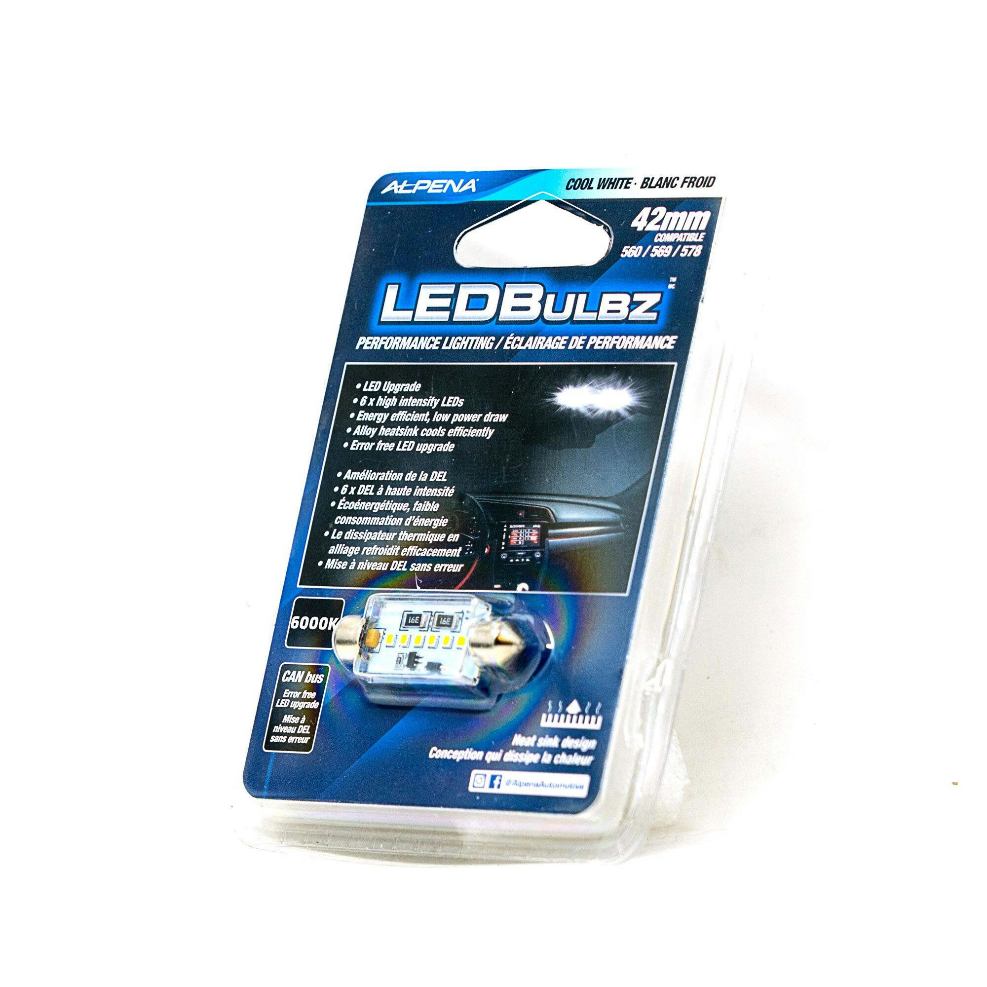 Alpena Festoon Bulb Interior White LED Light Bulb