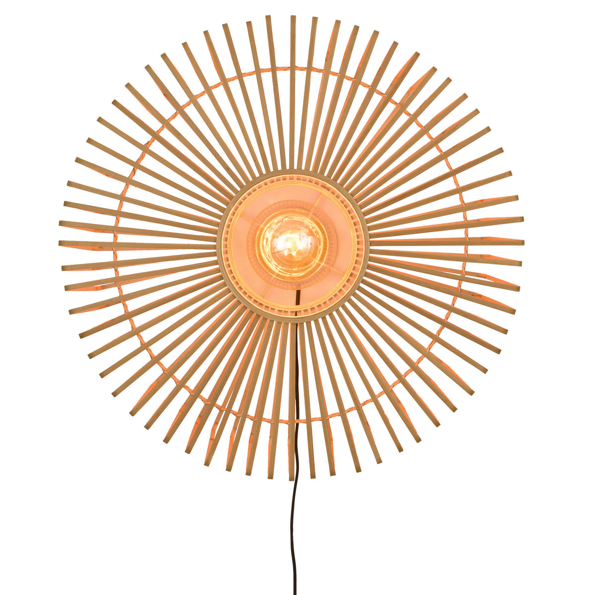 GOOD&MOJO wandlamp Bromo - bruin - Ø60cm