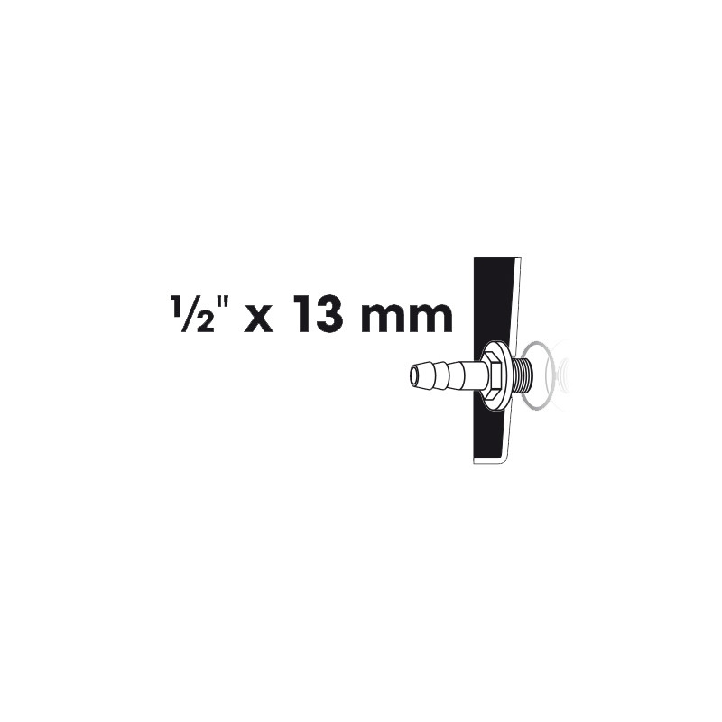 Embout à olive filetage extérieur 1/2 x 13 mm UBBINK
