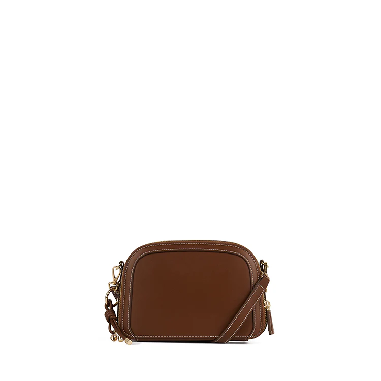 The Emmy - Hazelnut Vegan Leather Crossbody Bag
