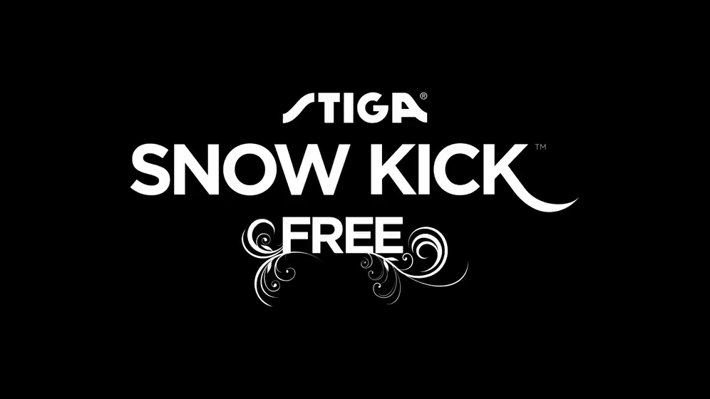 Stiga Snow Kick Free Kids' Steel Frame Winter Snow Ski Scooter w/ Height Adjustable Handle