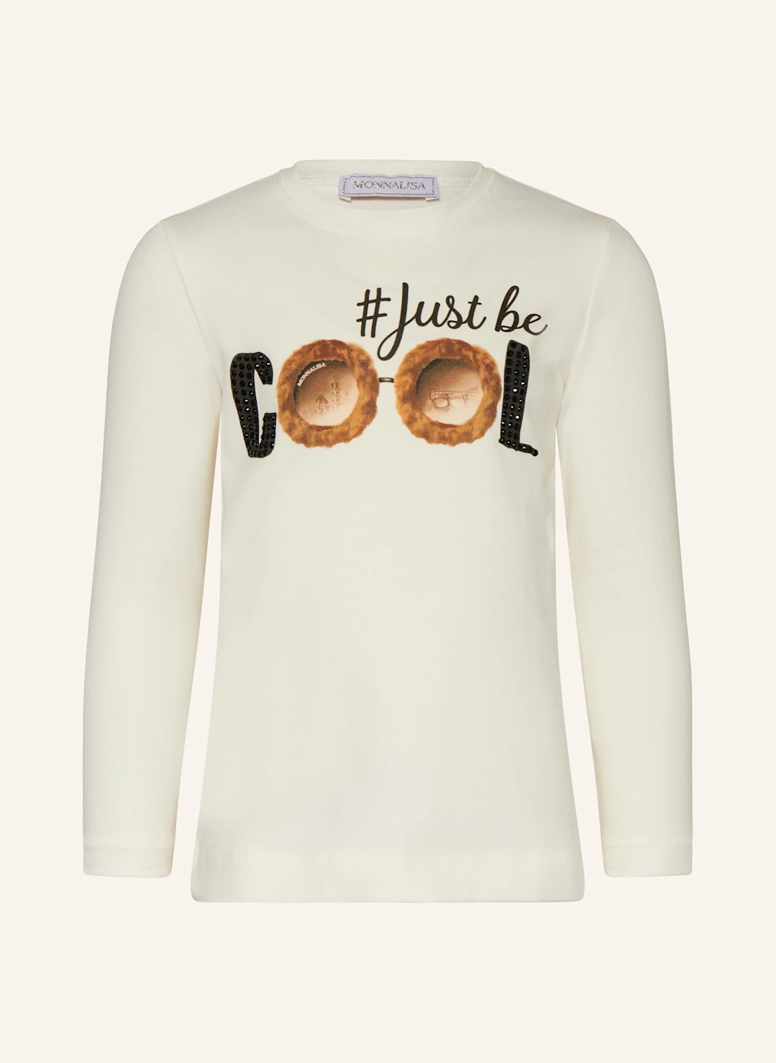 MONNALISA Longsleeve mit Schmucksteinen