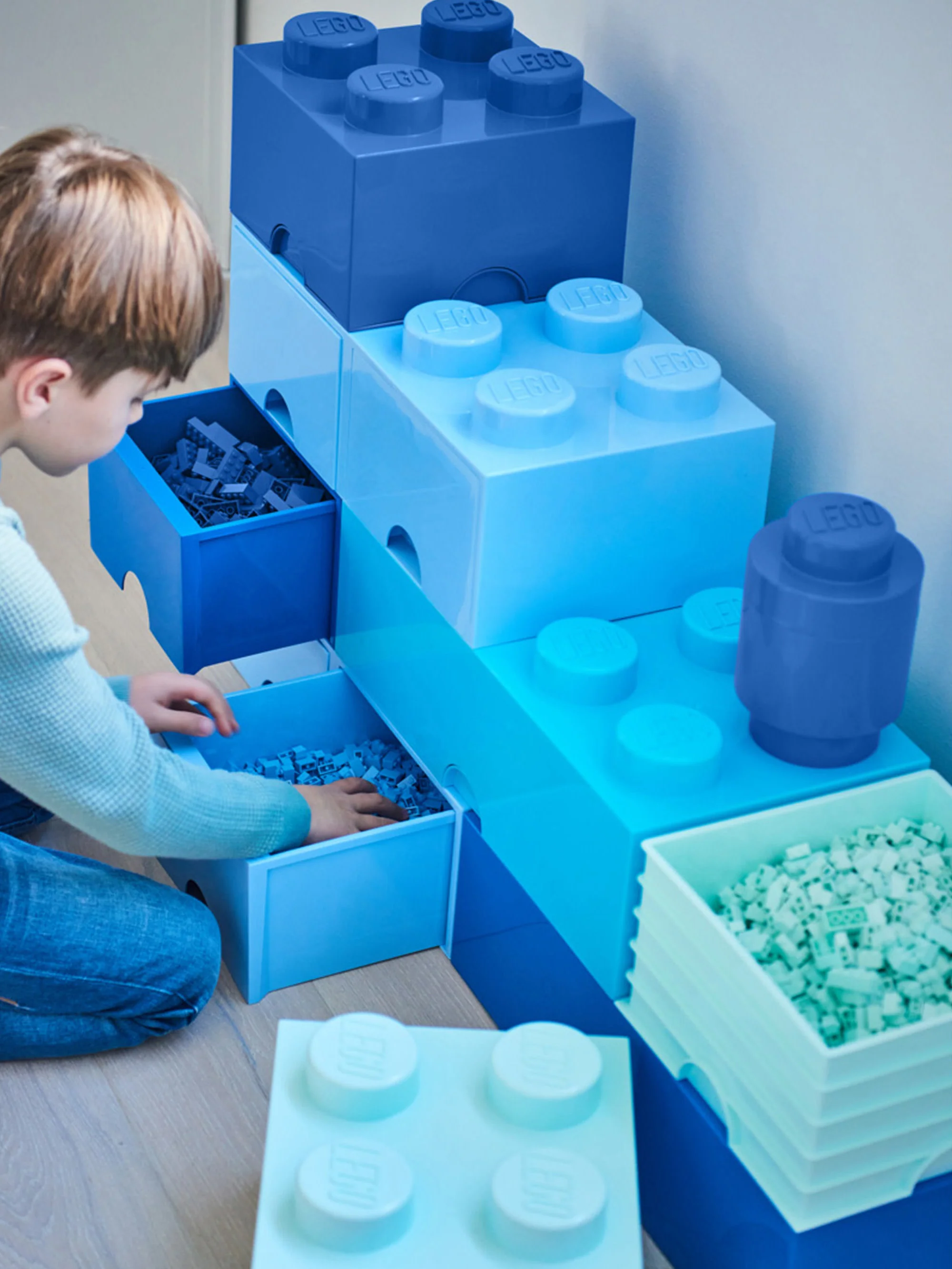 Kinder-LEGO?-Aufbewahrungsbox Brick mit 8 Noppen
