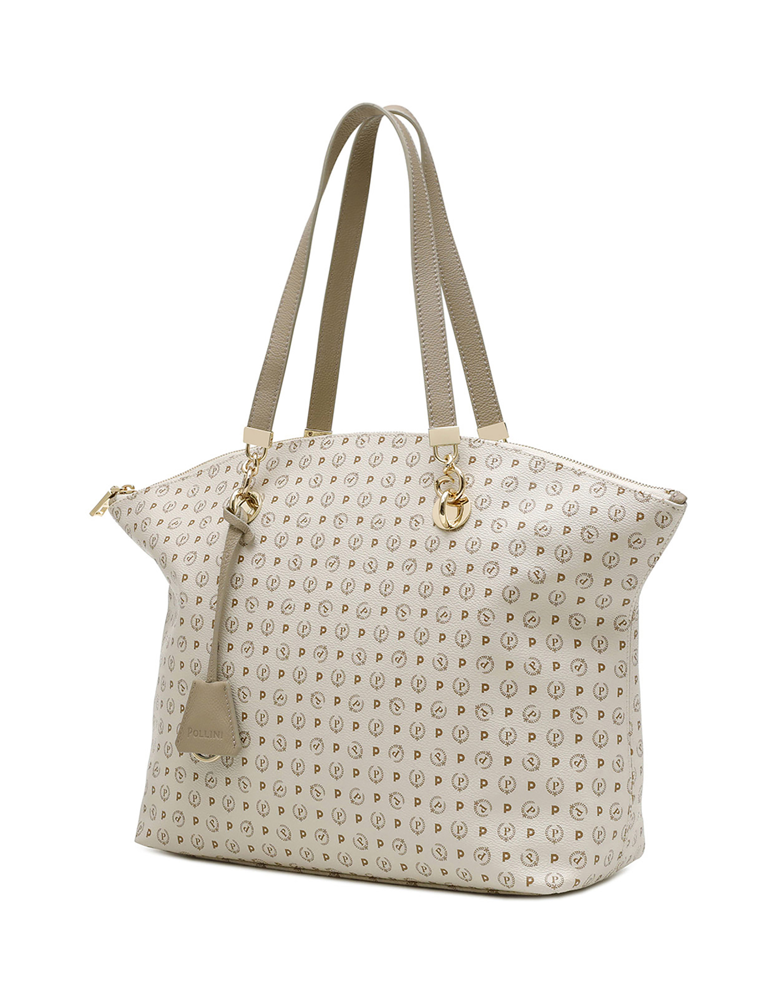 Tote Bag Heritage Logo Classic Avorio/ghiaccio