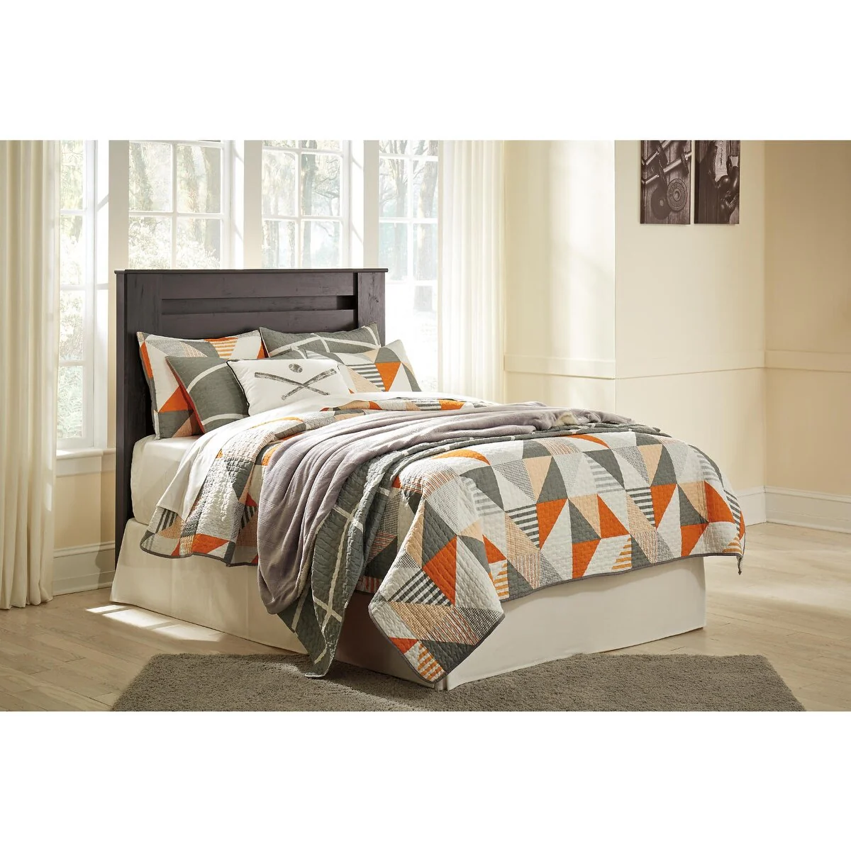 Signature Design by Ashley Brinxton Dark Gray Panel Headboard