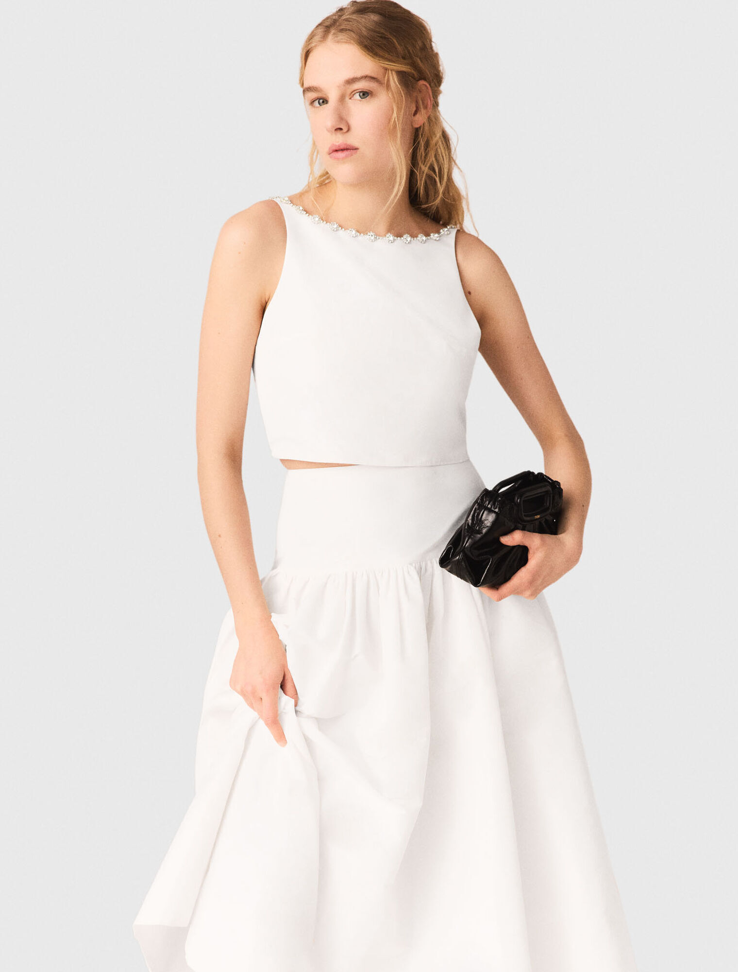 Milpli mini Clutch en cuir craquelé