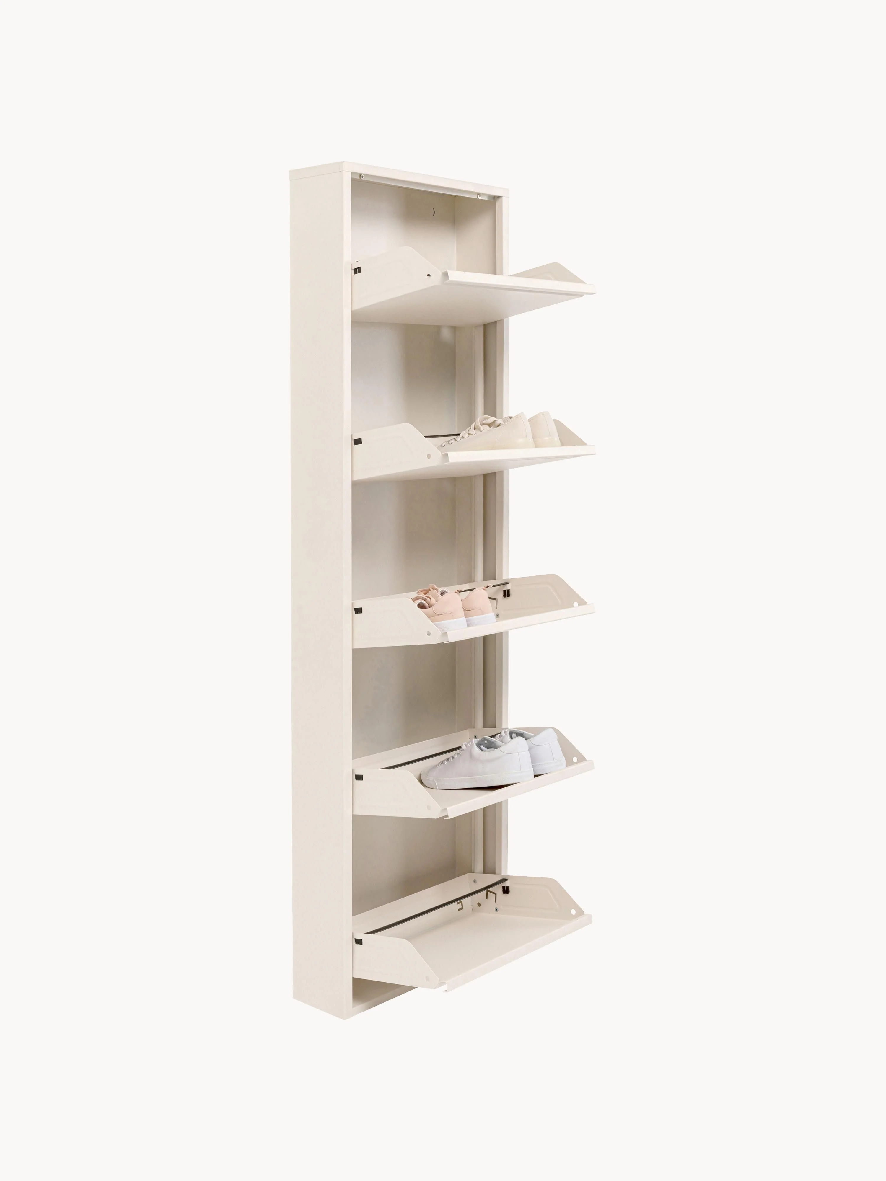 Wand-Schuhschrank Caruso mit Klappfächern