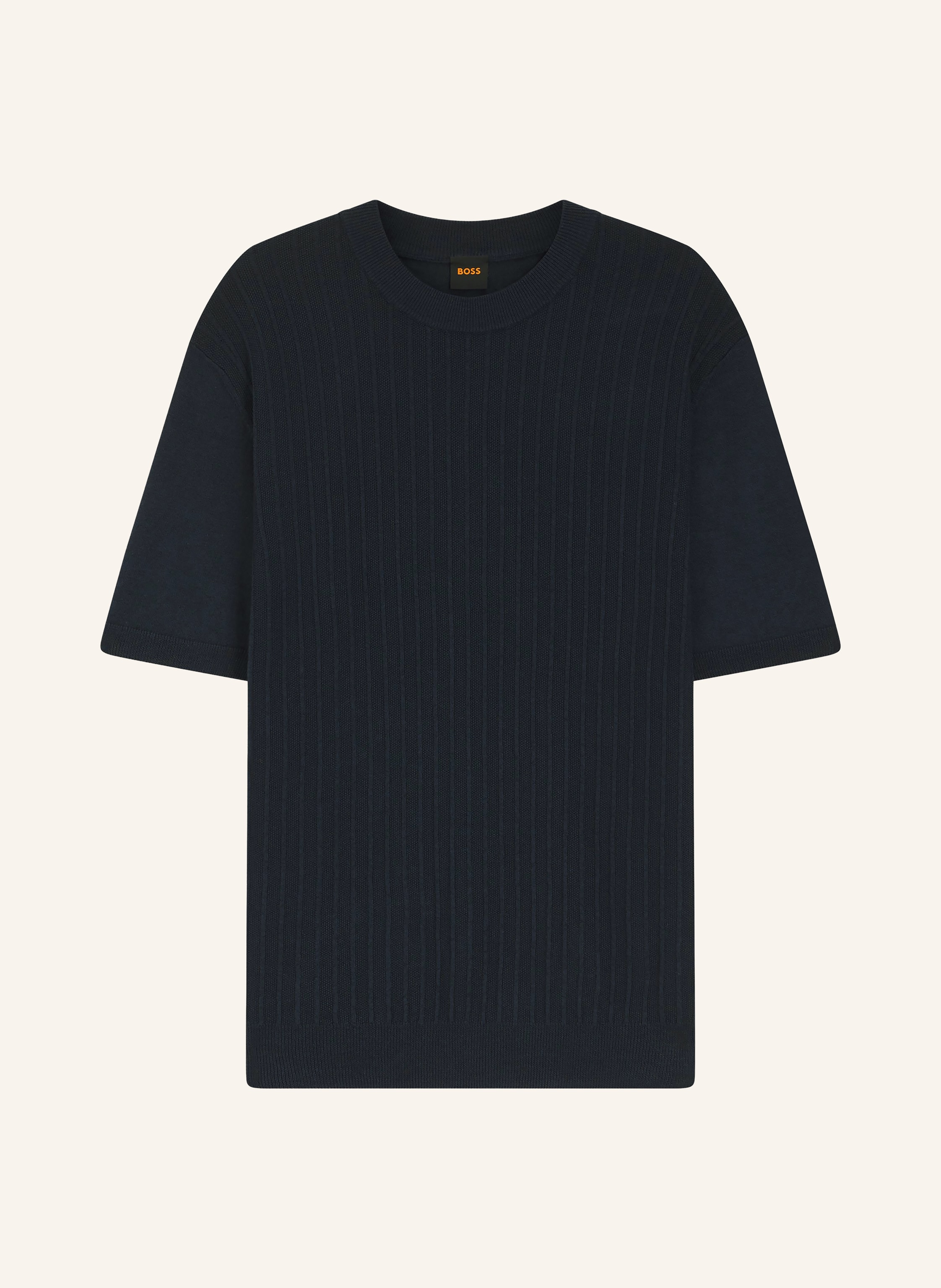BOSS Strickshirt KAJORDINO mit Leinen