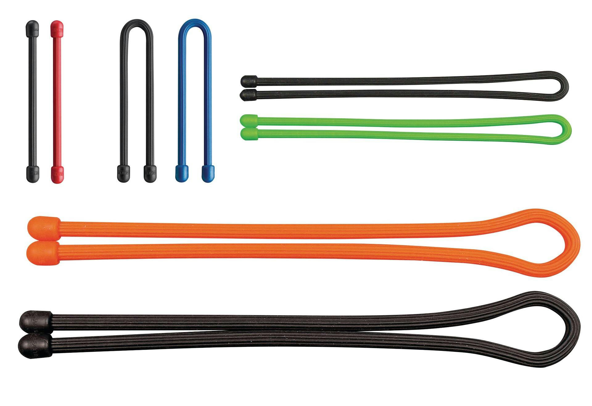 Gear Tie Reusable Rubber Twist Ties, Multi-Purpose Cables For Home & Camping, Assorted 8-pk