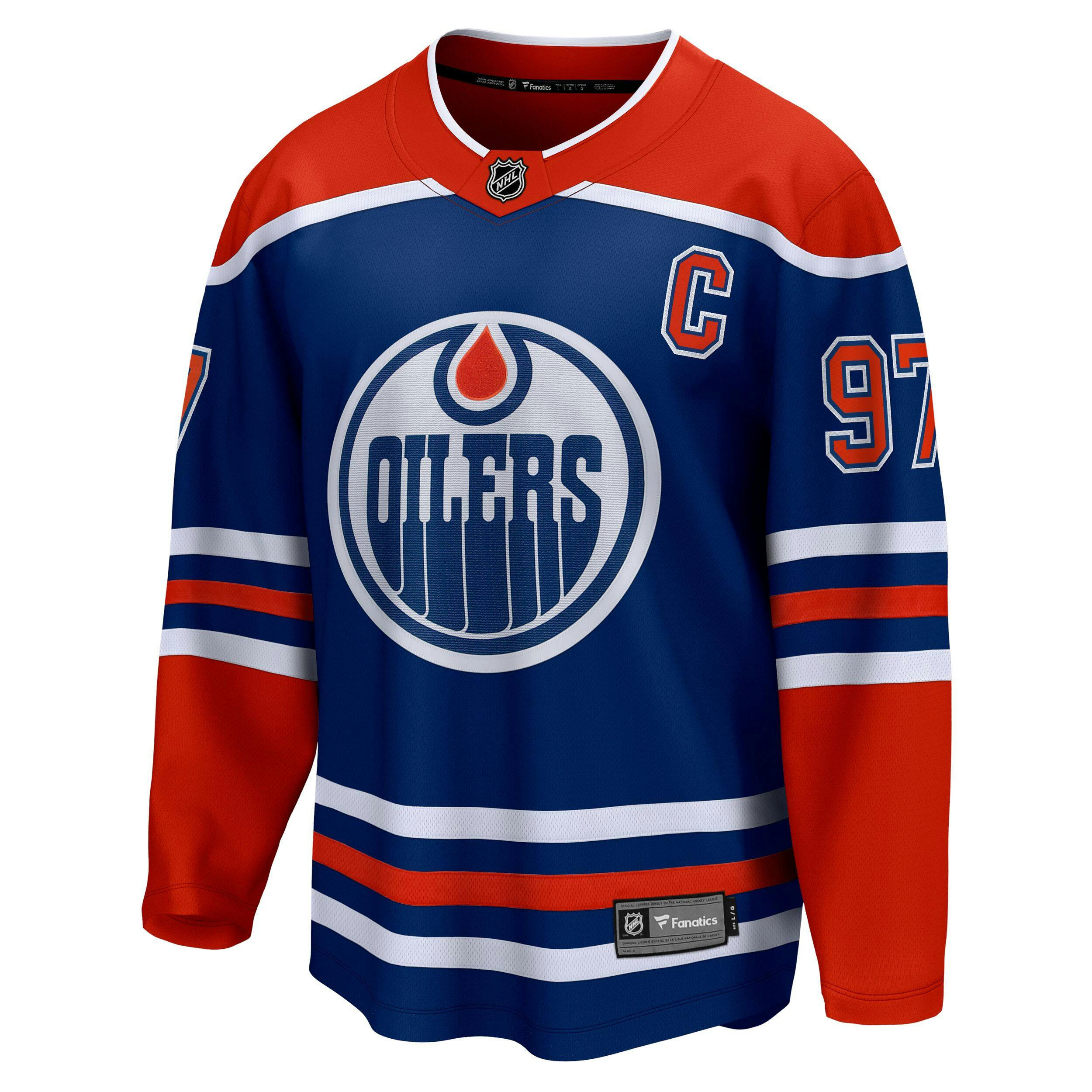 NHL Edmonton Oilers Connor McDavid Hockey Jersey, Assorted Sizes
