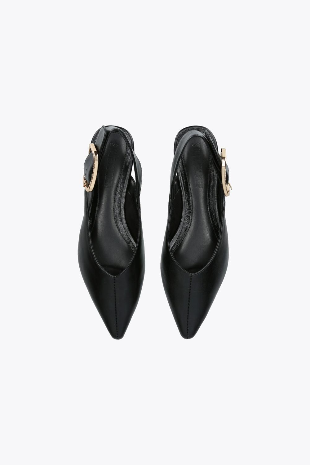 STEVE MADDEN Shay Black' Leather Flats