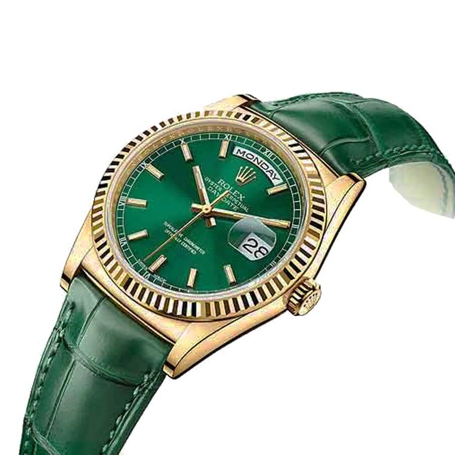 Rolex Day-Date 118138-0003 “Green Dial” Superior Replica