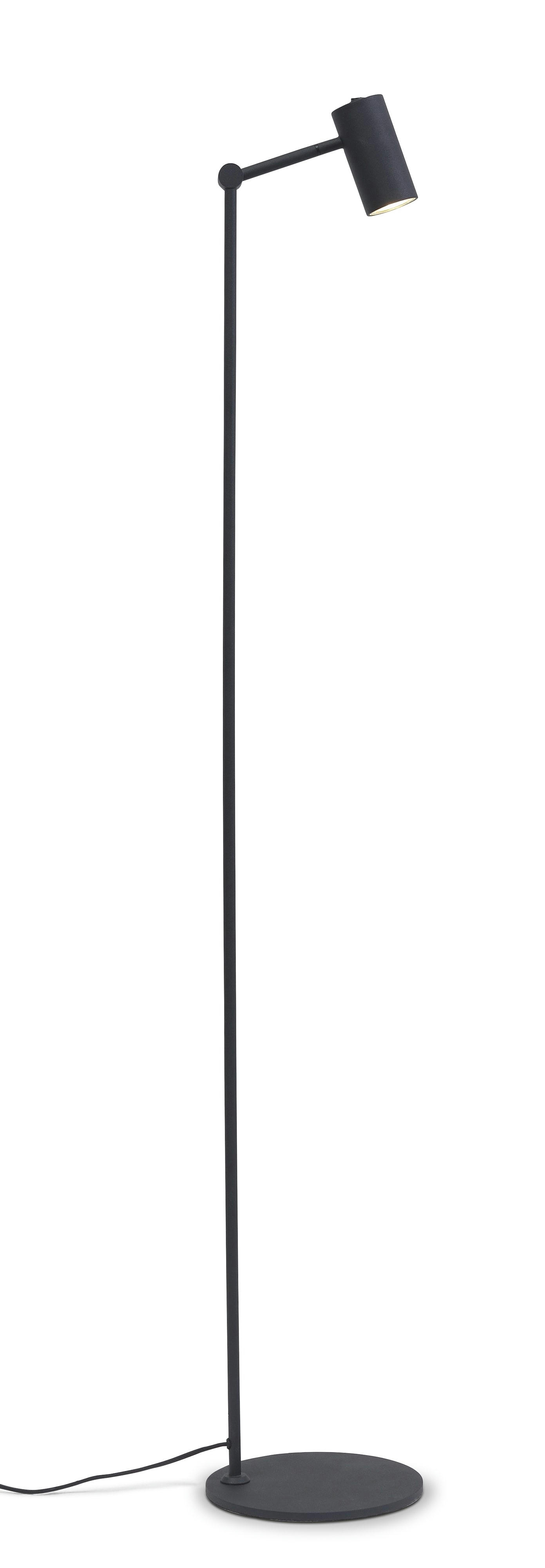 MONTREUX - Lampadaire droit noir H133cm