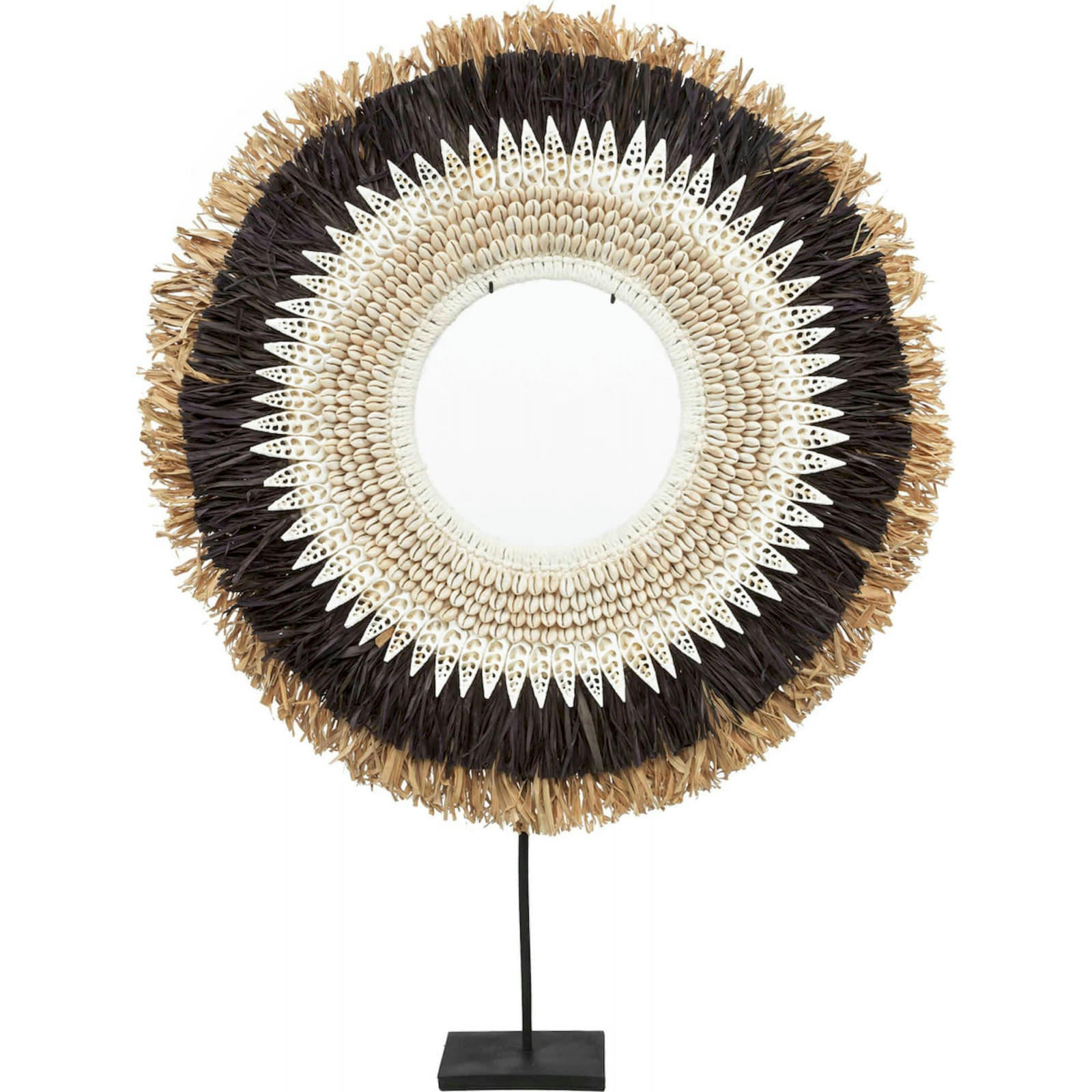 BALI BAZAR - Statue Raphia Noir