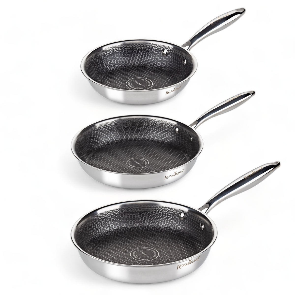 Rosmarino HexaPRO koekenpannenset 3 delig - 20/24/28cm