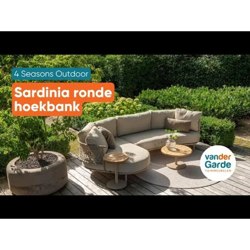 4 Seasons Sardinia ronde hoekbank - latte