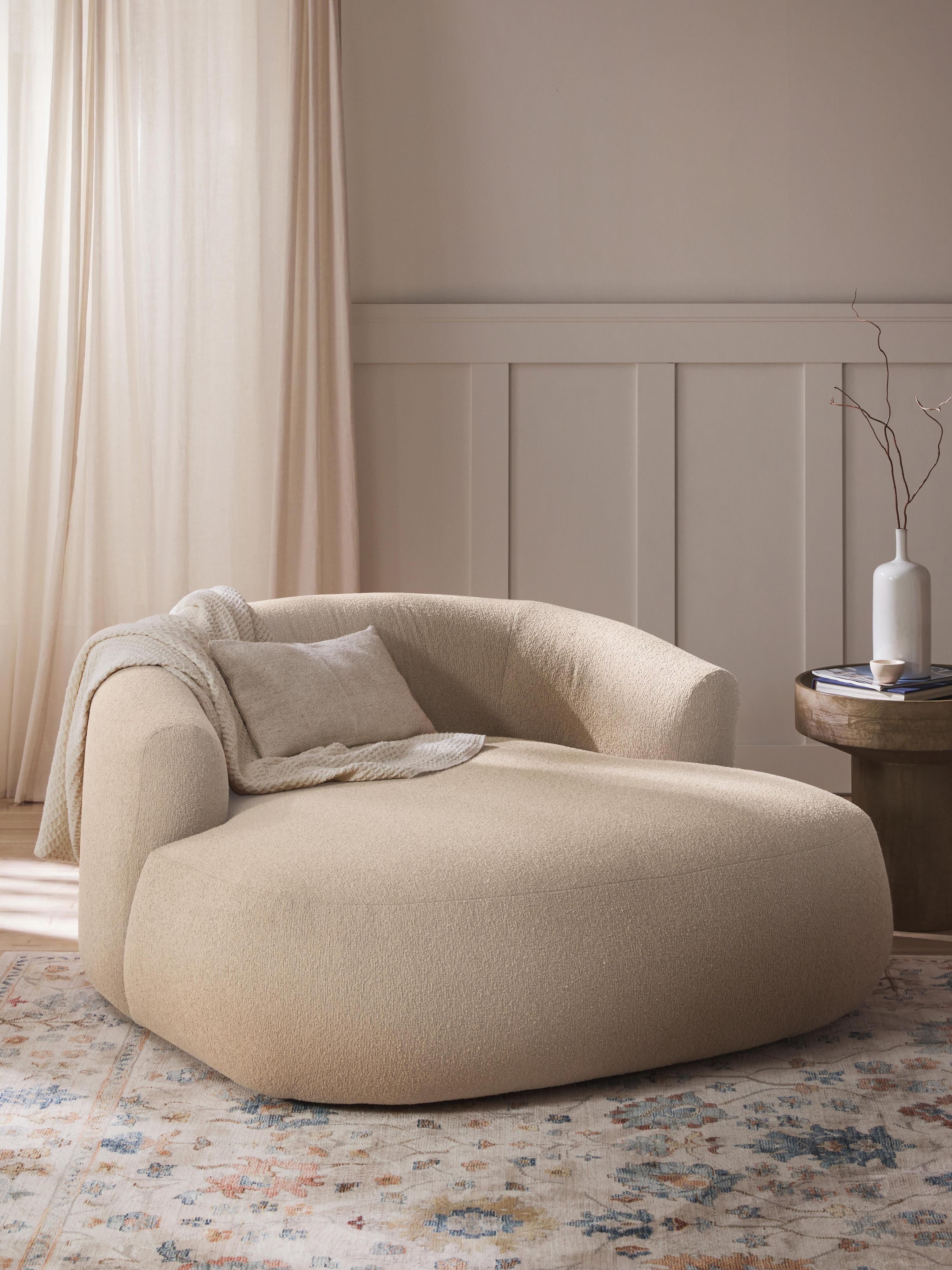 XL Bouclé-Loungesessel Sofia