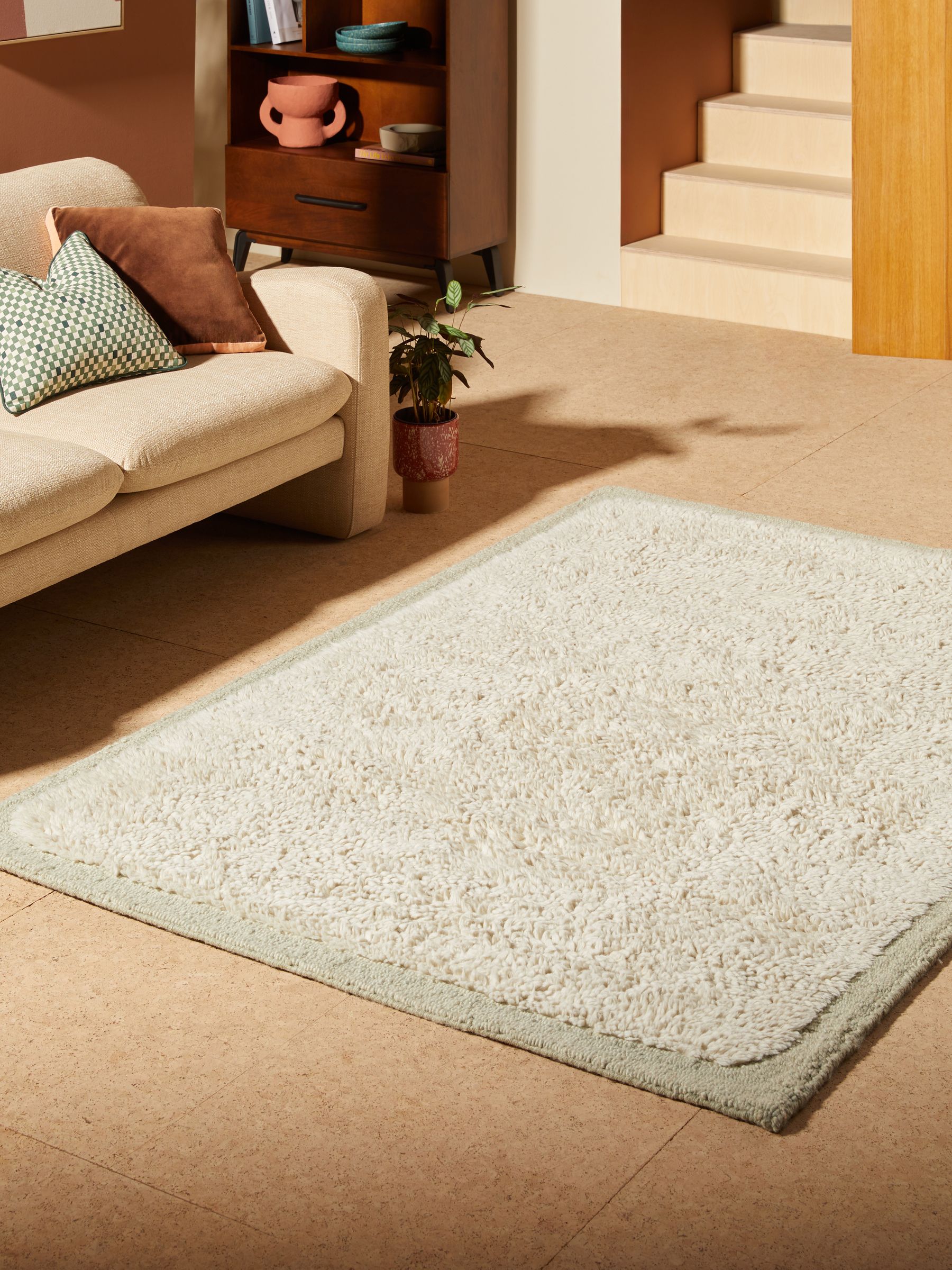 Kurt Wool Berber Rug in Aqua