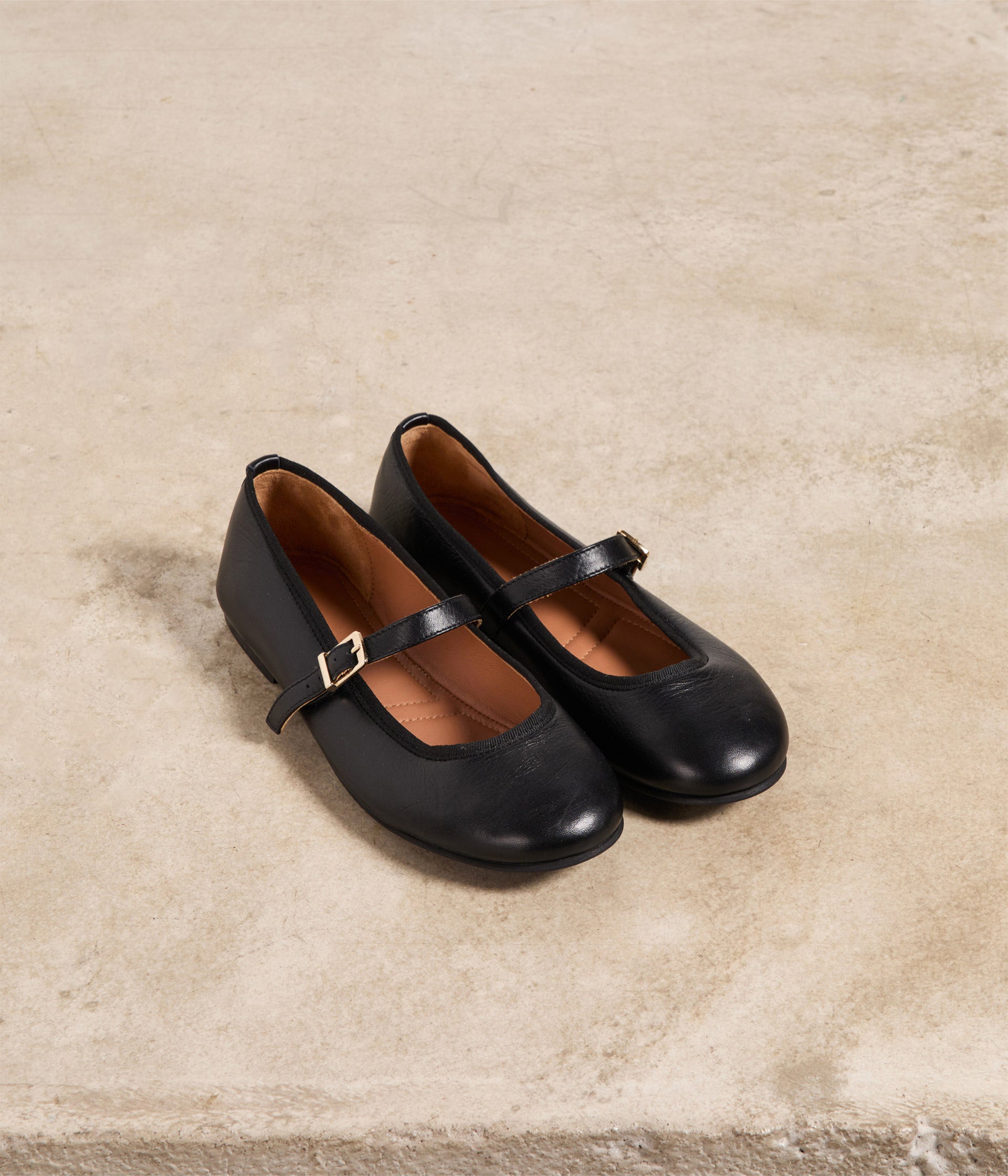 Ballerines souples noires Smooth