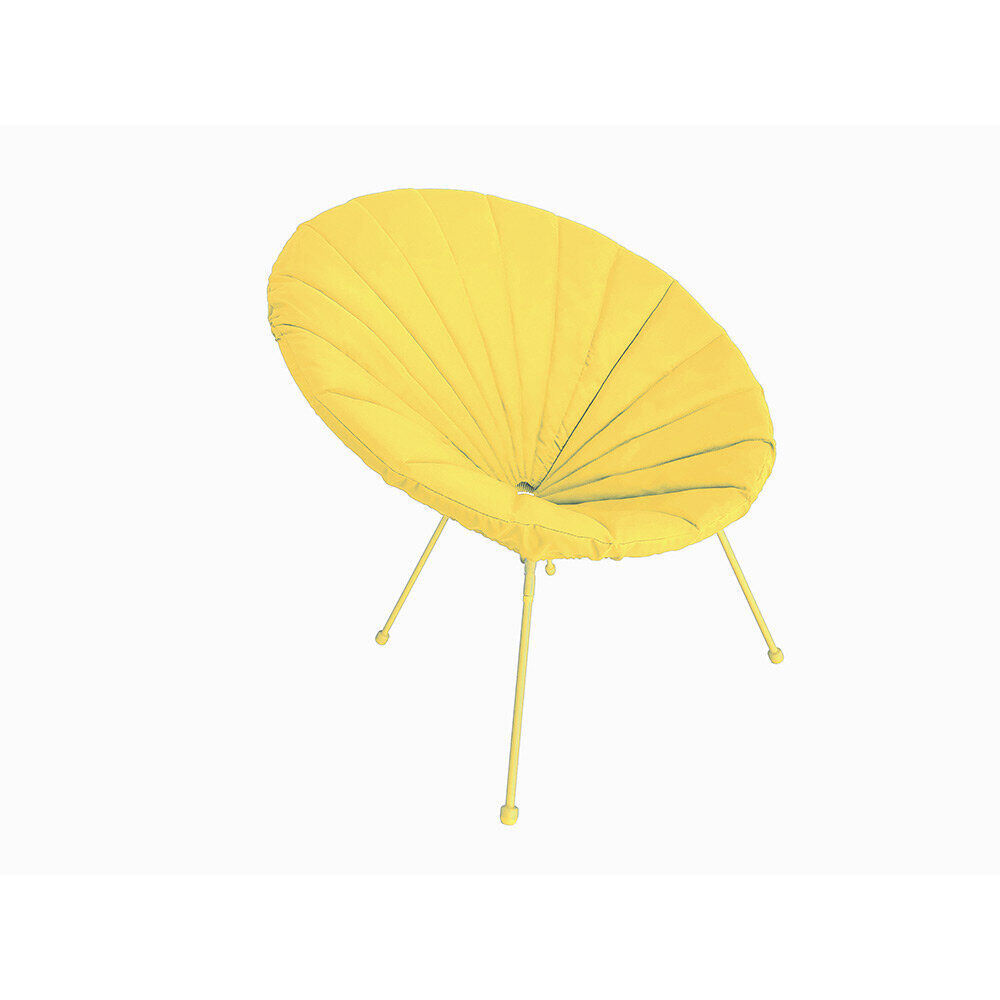 Housse de fauteuil de jardin Urban tissu déperlant - Jaune - Ø85xH37 cm