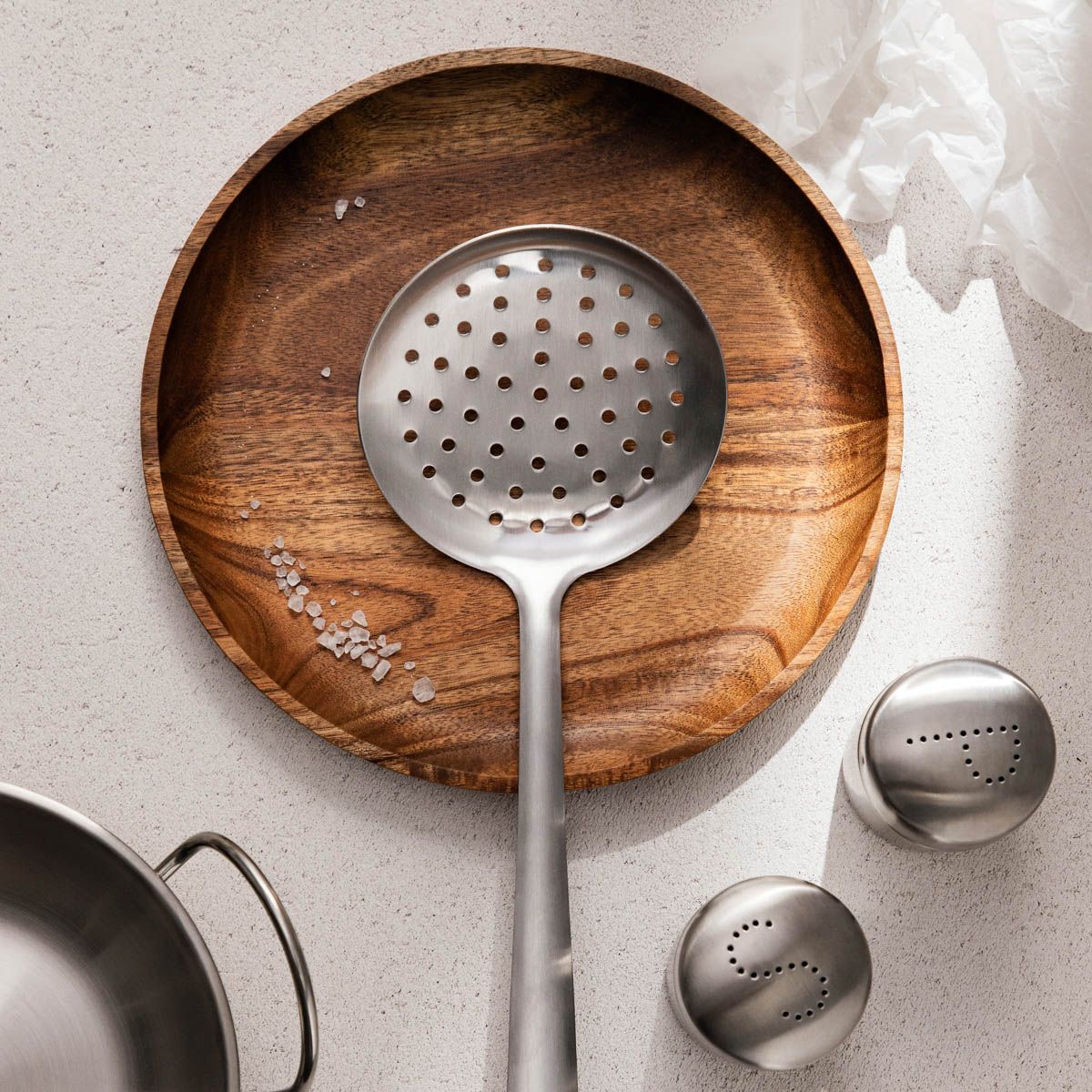 Łyżka ONTARIO cedzakowa ze stali nierdzewnej 30,5 cm